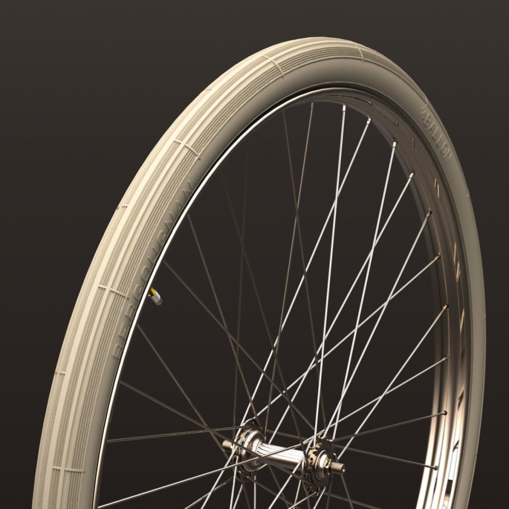 Pneu vélo ancien BERGOUGNAN 650x42B 44 584 650B ½Ballon Blanc 02