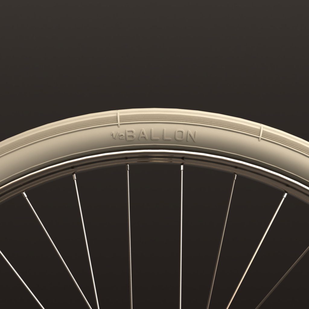Pneu vélo ancien BERGOUGNAN 650x42B 44 584 650B ½Ballon Blanc 05