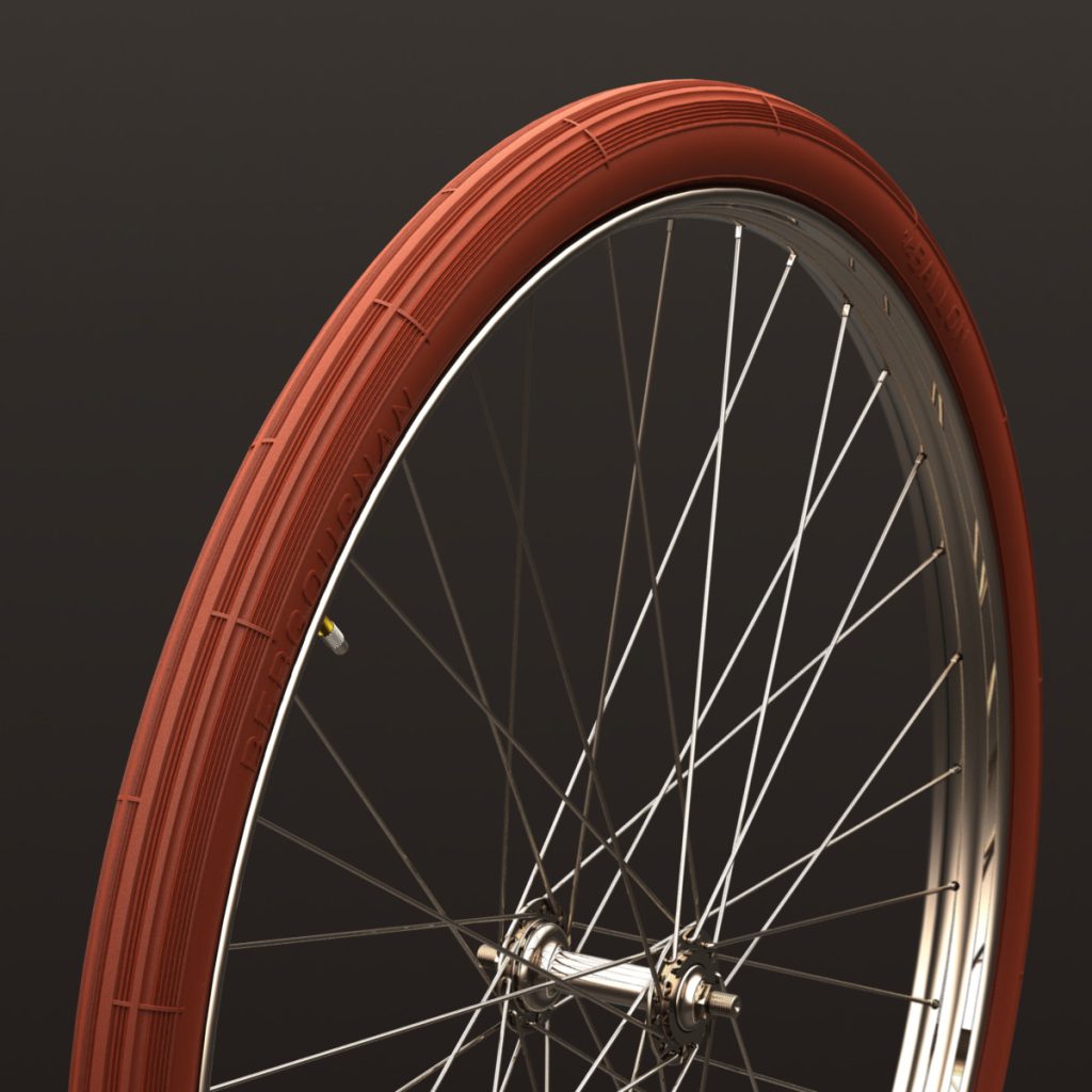 Pneu vélo ancien BERGOUGNAN 650x42B 44 584 650B ½Ballon Rouge 02