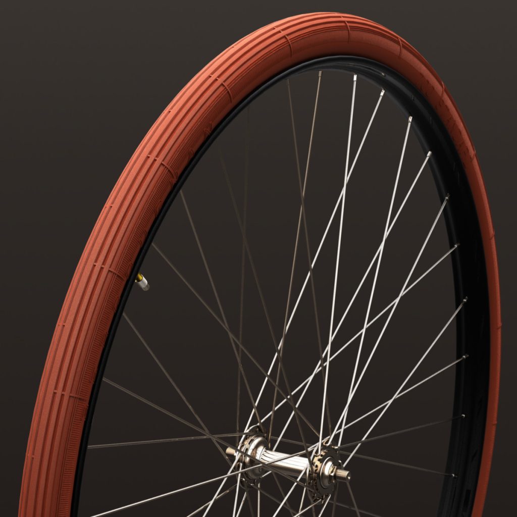 Pneu vélo ancien BERGOUGNAN 700x35B 37 635 700B Standard Rouge 02