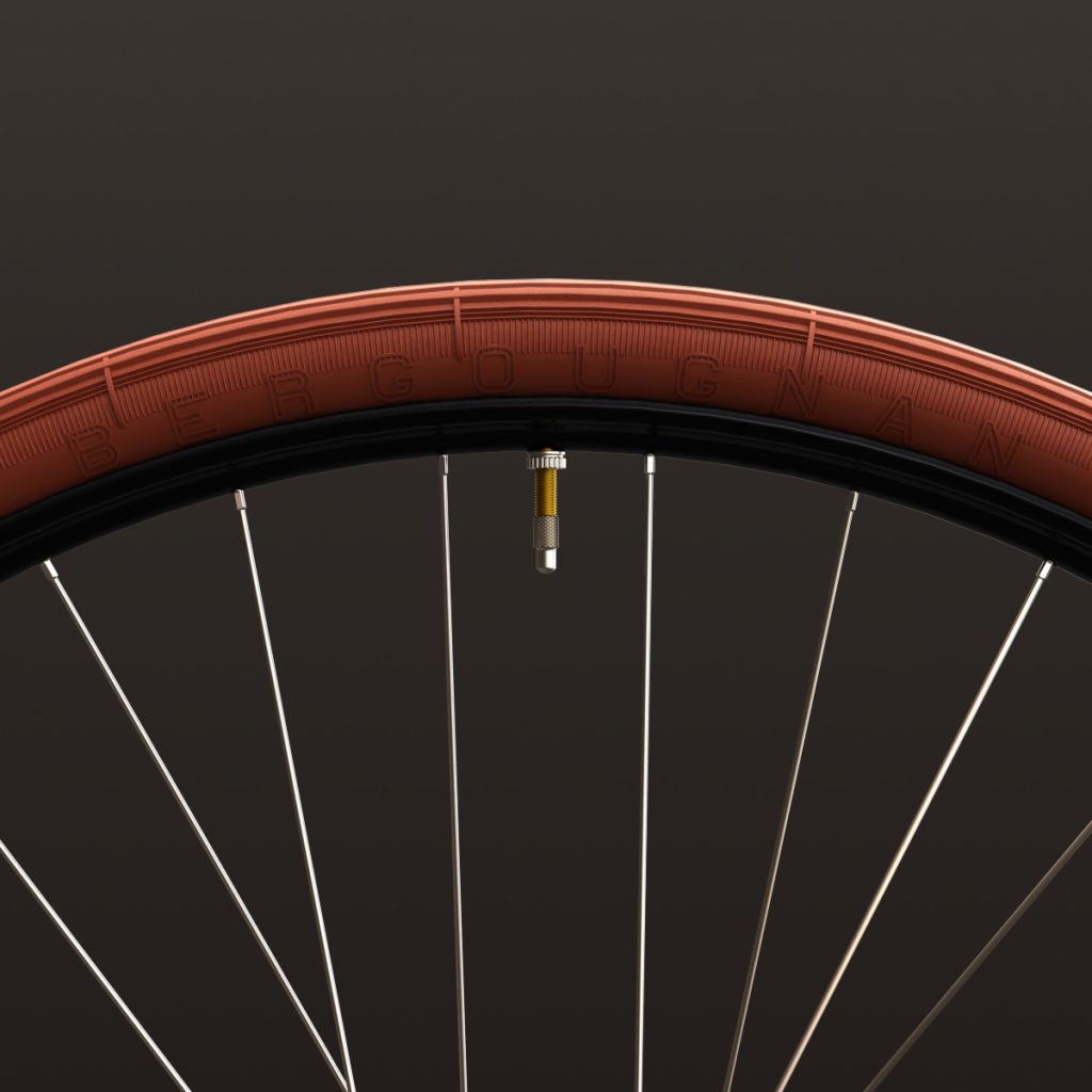 Pneu vélo ancien BERGOUGNAN 700x35B 37 635 700B Standard Rouge 03