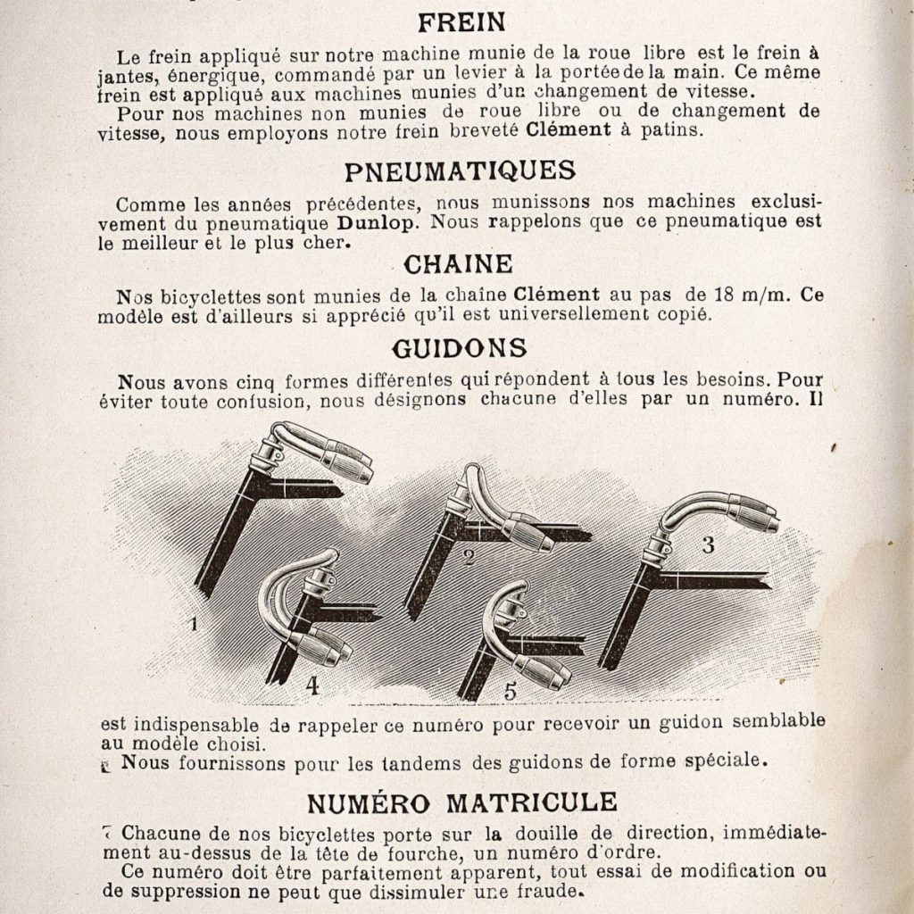 BERGOUGNAN pneu vélo ancien 700B 700x35B Standard Clément 15